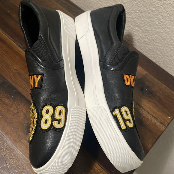 DKNY Limited Edition Braylee Black Leather
1989 Patchwork Academy Sneakers Sz 7 - Picture 9 of 12